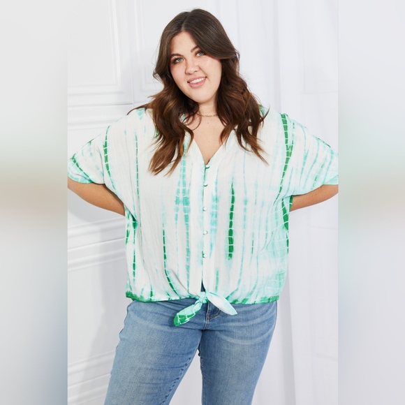 Sew In Love Beachy Keen Full Size Tie-Dye Top - Picture 7 of 12